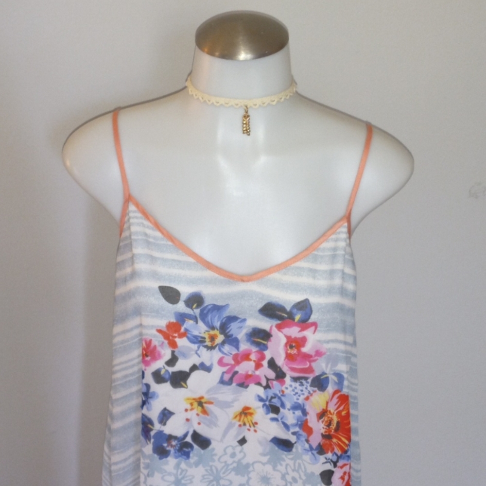 aesthetic watercolor floral dress xs 34-36